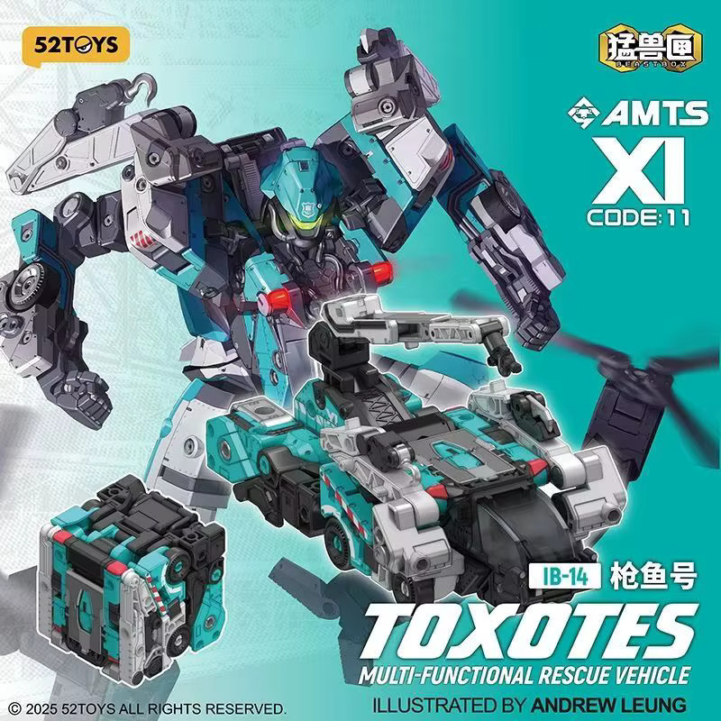 52toys Beast Box Series Allmächtiger Squad Ib-14 Ib-15 Transforming Toys, Modellfiguren - Bild 4