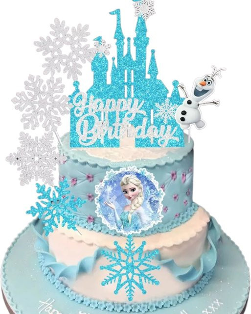 Bandai Frozen Kuchendekorations-Set, 8-teiliges Set - Bild 1