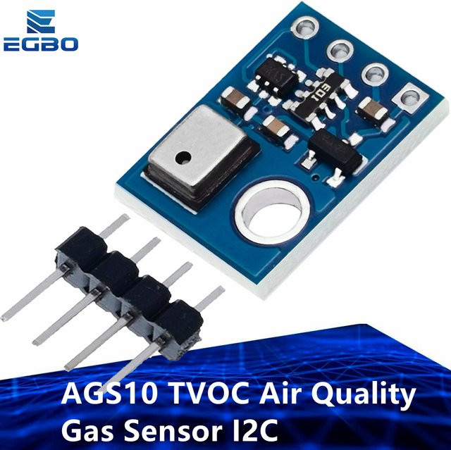 Egbo AGS10 TVOC Luftqualität Gas Sensor mit I2C Schnittstelle und MEMS Technologie in Blau als Ersatz für AGS02MA - Bild 1