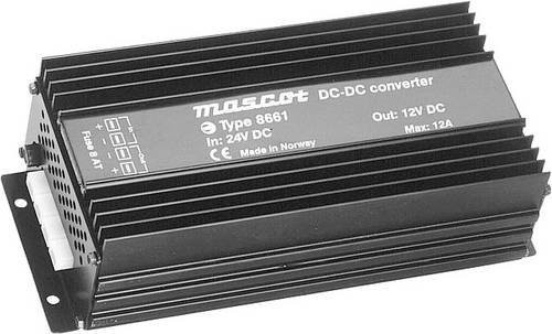 Mascot Battery 8661 DC/DC-Wandler 24 V/DC auf 12 V/DC, 12A, 160W, Schwarz - Bild 1