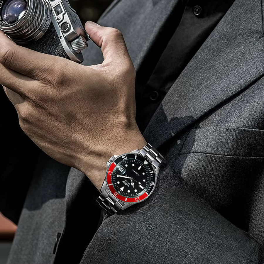 WINNER Armbanduhr Automatik, Edelstahl, Schwarz, Herren - Bild 4