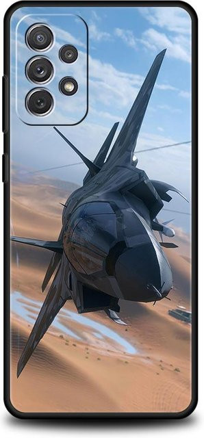 Samsung Handyhülle mit Flugzeug und Hubschrauber Motiv in Multicolour für verschiedene Modelle wie A51, A71, A25, A53 und A55 5G - Bild 1