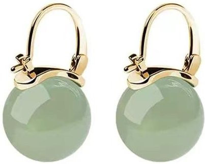 HaoJiaJewelry Creolen, Perle, Kupfer, Gold, Damen - Bild 1