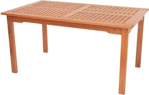MERXX Gartentisch Lima aus Eukalyptusholz in Beige, B/T/H: 150 x 90 x 74 cm - Bild 1