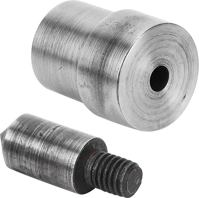 GoolRC 2 Stück Stanzform Set aus 45# Stahl für Ledergürtel und Hohllocher in Silber, Durchmesser 1,5–16 mm - Bild 1