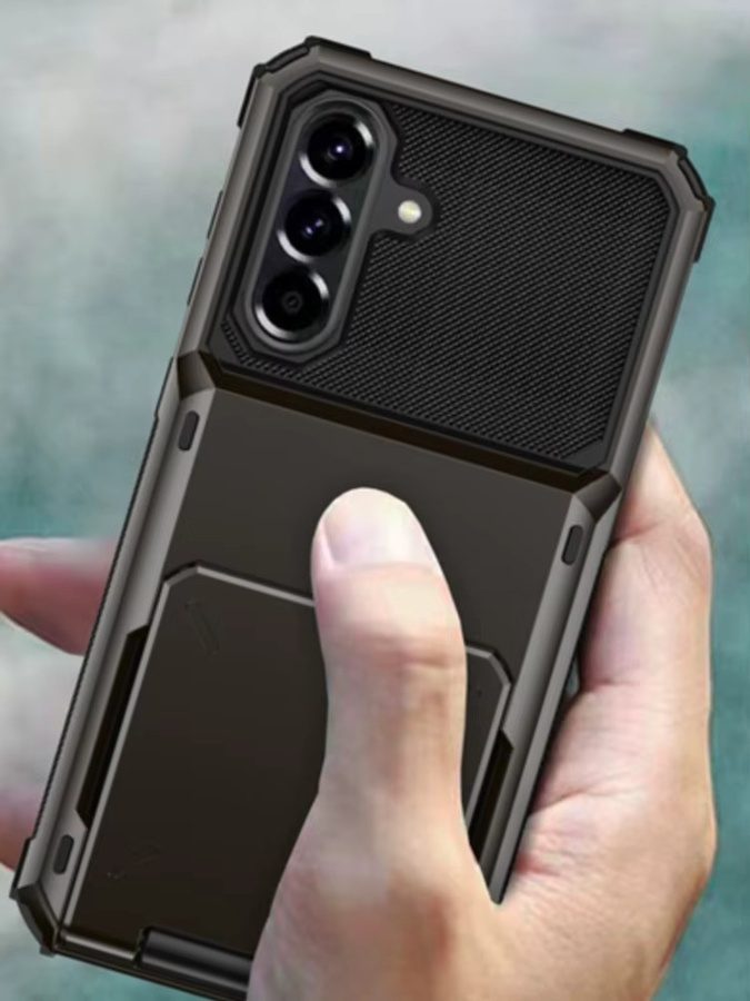 Flip-Wallet Kartenetui für Samsung Galaxy A-Serie und Note 20 Ultra in Schwarz - Bild 5