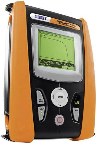 HT Instruments SOLAR I-VE Photovoltaik-Multimeter Digitaler Datenlogger mit Umwelt-Messfunktion, CAT II 1000 V, CAT III 300V, Orange - Bild 1