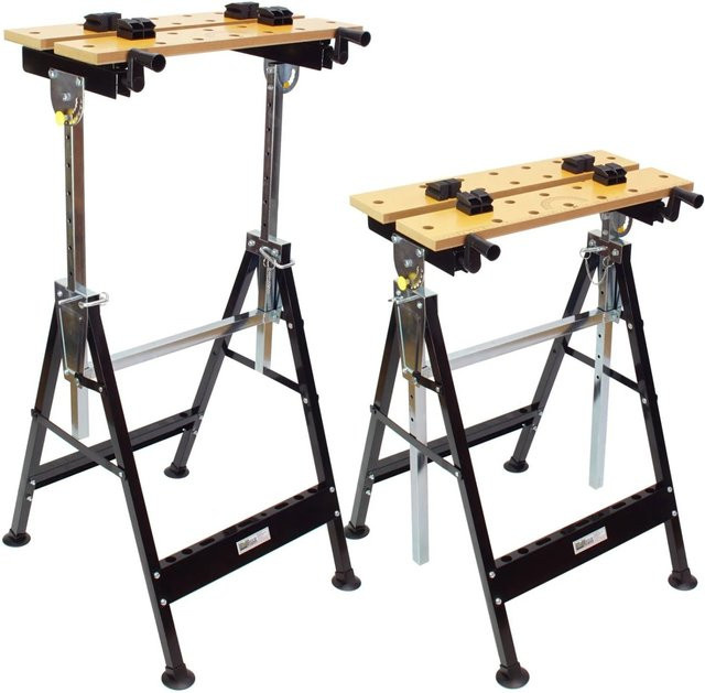 TrutzHolm Klappbare Werkbank Höhenverstellbar 2er Set Belastbarkeit pro Stück 100 kg - Bild 1