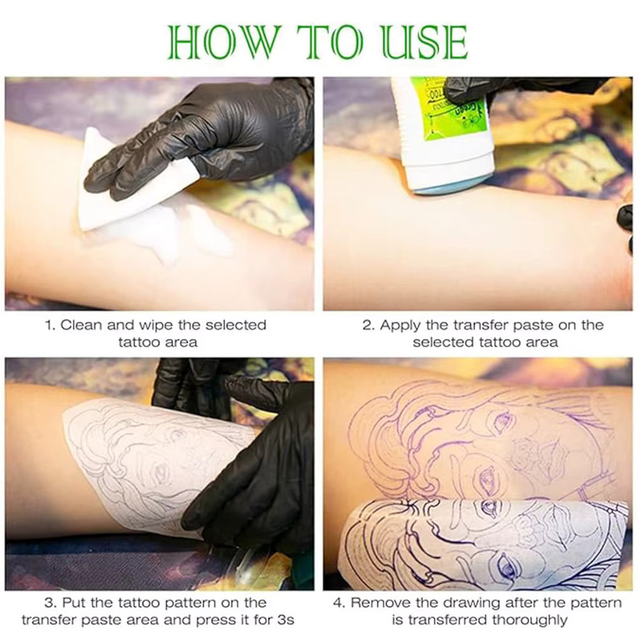 JUN.M Tattoo-Transfer-Creme-Gel, Unisex, Körper - Bild 2