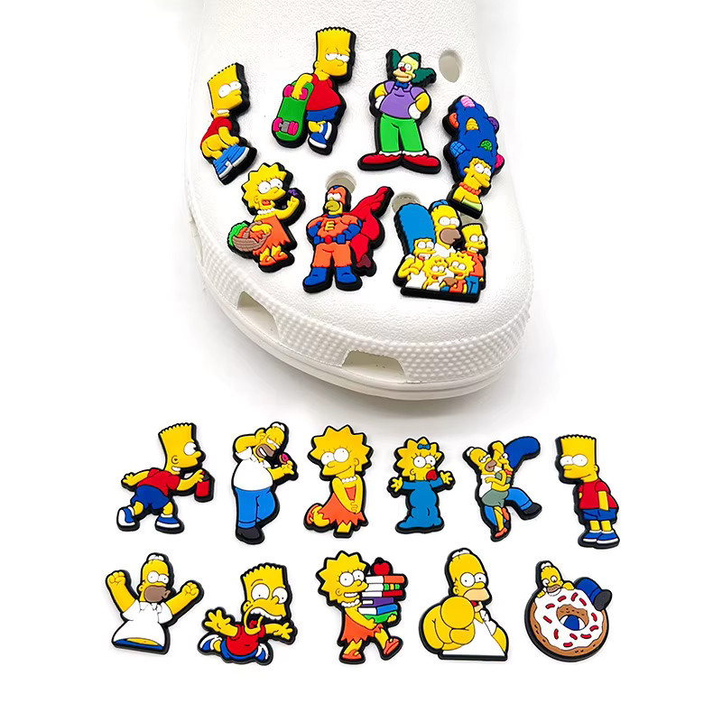 MINISO Charms The Simpsons, 18 Stück, PVC, für Crocs - Bild 2