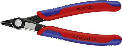 Knipex Electronic Super Knips 78 41 125 Elektronik- und Feinmechanik-Zange mit Mehrkomponenten-Griff in Multicolour - Bild 1