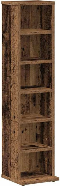 CD-Regal Yiwydaa Vintage Holzoptik Braun, Wandmontage mit Rückwand, B/T/H: 21 x 20 x 88 cm - Bild 1