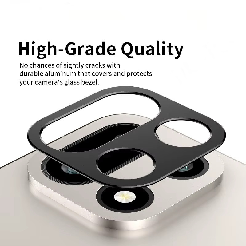 Kameraschutz aus Aluminium und Metall für OnePlus 15 mit Objektivring-Folienabdeckung - Bild 2