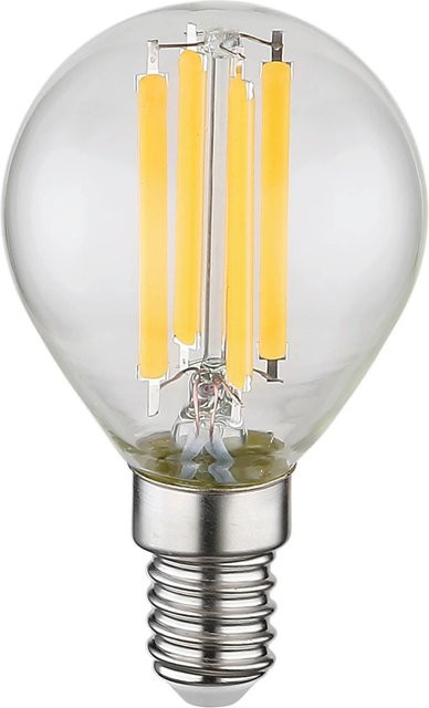 Globo Lighting LED-Leuchtmittel Globe Filament E14 Transparent Warmweiß 6 Watt 800 Lumen - Bild 1