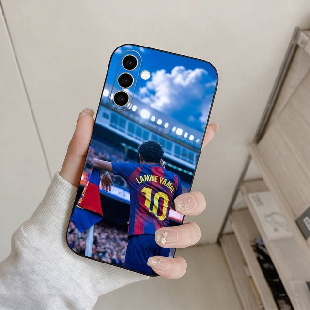 Lamine Yamal Handyhülle für Samsung Galaxy A73 A72 A71 A70 A53 A52 A51 A11 in Schwarz und Multicolour, weiche Schutzhülle - Bild 1