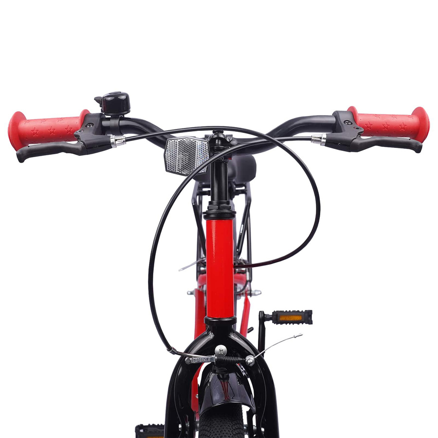 vidaXL Kinderfahrrad 18 Zoll Rot für 5-7 Jahre Alt - Bild 3