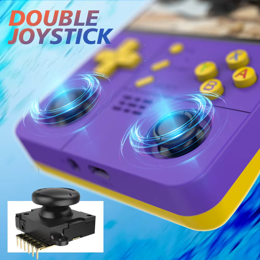 BOYHOM R40XXPROMAX Retro-Handheld Gaming-Gerät mit ARKOS 2.0, 4,2 Zoll HD-IPS-Bildschirm, 4500mAh und WLAN in Gelb oder Lila - Bild 2