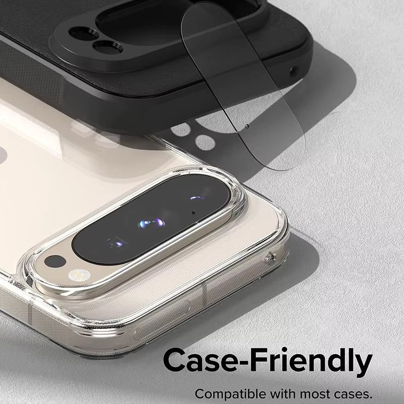 Kamera Objektiv Schutz aus gehärtetem Glas für Google Pixel 9 Pro XL, Pixel 9 und Pixel 9 Pro, transparent - Bild 2