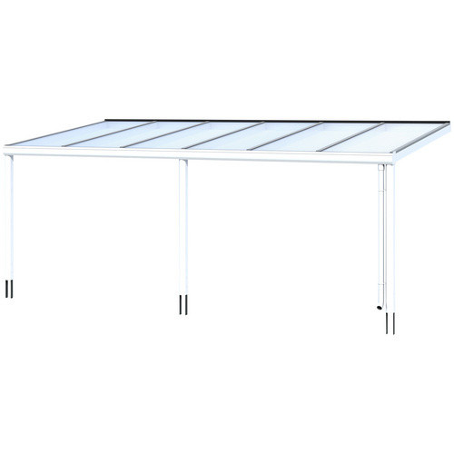 SKANHOLZ Terrassenüberdachung Garda Pultdach mit Polycarbonat-Dach in Weiß, B/T/H: 648 x 257 cm - Bild 3