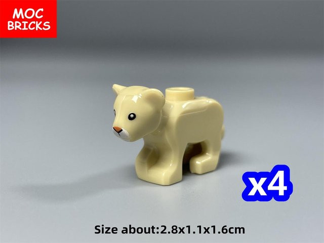 Yiran toy MOC Bausteine Leopard Adler Löwe Bauernhoftiere Figuren 6–12 Jahre - Bild 1