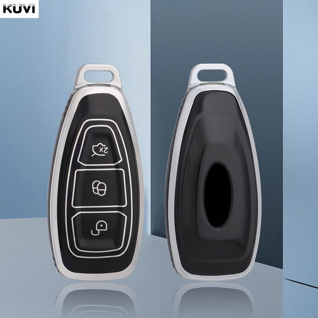 Kuvi TPU Schutzhülle für Ford Auto Fernbedienung und Smart Key, passend für Fiesta, Focus 3 4, Mondeo, Ecosport und Kuga - Bild 1
