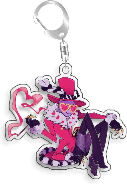 Hazbin Hotel Blitzo Fizzarolli Asmodeus Stolas Acryl Schlüsselanhänger - Bild 1
