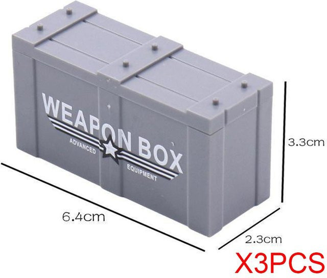 Bai Fen Bai Toys Militärisches MOC Baustein Figur Zubehör Waffenbox Bausatz, ab 6 Jahren - Bild 1