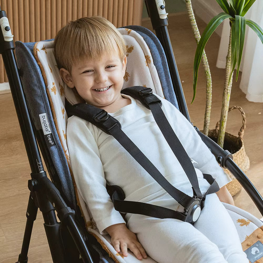 HOUSBAY Baby Kinderwagen Kissen aus Baumwolle, atmungsaktive Matratze für Kinderwagen, Auto und Trolley, Grün - Bild 2