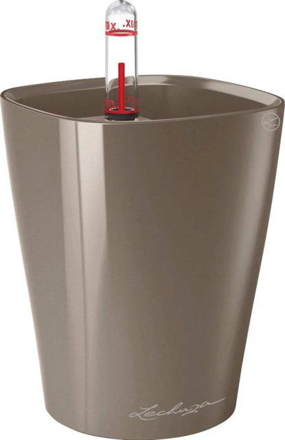 Lechuza Pflanzgefäß Deltini Tabletop in Taupe mit Ø 14 cm - Bild 1