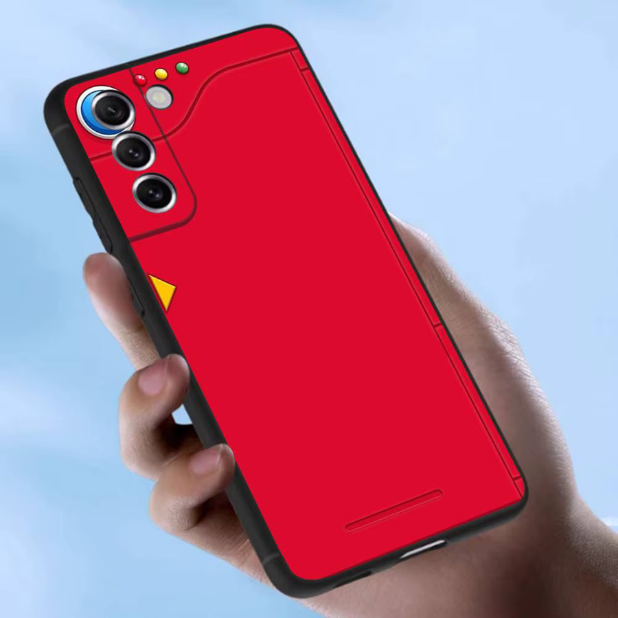 Pokedex Alt Case für Samsung Galaxy S25 S23 S22 S21 S20 S10 Ultra Plus FE Soft TPU Cover in Rot - Bild 4