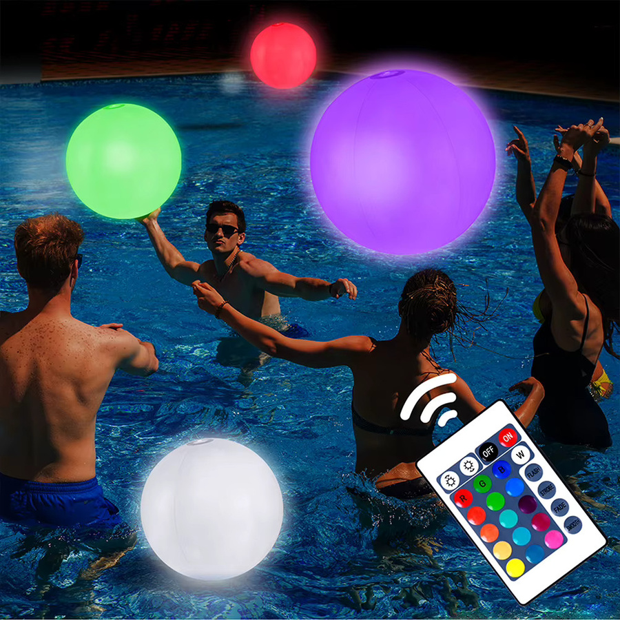 APWIKOGER LED Schwimmende Poollichter RGB Gartenkugel Multicolor, Durchmesser: 40 cm - Bild 4