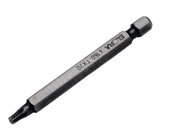 Elora Schraubendreherbit TORX ELORA-4160-TX 20, 1/4 Zoll, Silber - Bild 1