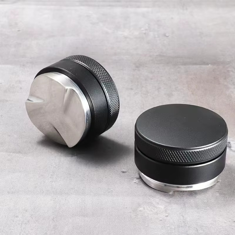 XMSJ Kaffee-Nivellierer-Tamper aus Aluminiumlegierung in Schwarz, 58 mm Espresso-Verteiler-Werkzeug mit 3 Sockeln - Bild 2