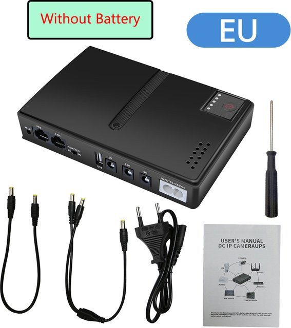 Voktta DC-USV Notstromversorgung für Router und CAT-Monitore, 10400mAh, Schwarz - Bild 1