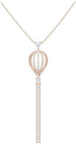 Swarovski Halskette Heißluftballon, Weiß, Roségold, Damen, Kristall - Bild 1