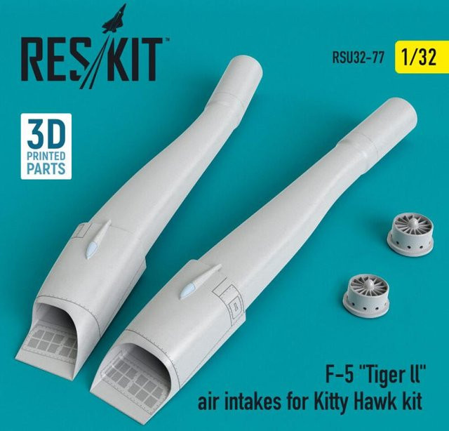 Kitty Hawk F-5 Tiger II Air Intakes, 3D Printed - Bild 1