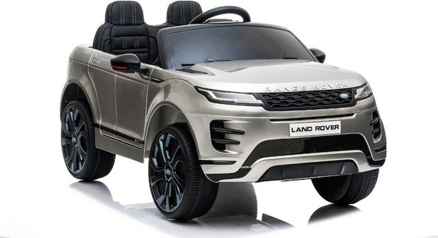 TPFLiving Land Rover Elektro-Kinderauto, silber, mit Ledersitz und Sicherheitsgurt - Bild 1
