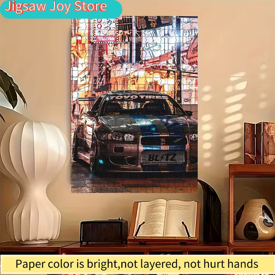 Rastar Nissan Skyline GT-R (R34) Papier-Puzzle, bunt - Bild 3