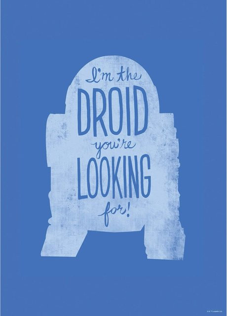 Komar Star Wars Wandbild R2D4 Paper Poster, Breite: 50 cm, Höhe: 70 cm - Bild 1