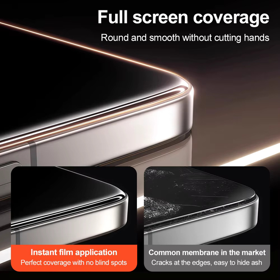 Xiaomi Displayschutzfolie aus gehärtetem Glas für Xiaomi 17 Pro Max und Mi17 Pro, transparent, kompatibel mit Fingerabdruck-Entsperrung - Bild 5