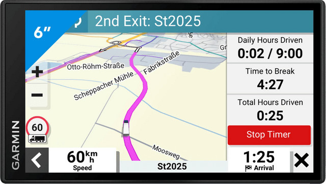 Garmin Dezl LGV610 Truck Europa Lkw-Navigationsgerät in Schwarz mit Wi-Fi und 6,0 Zoll Display - Bild 1