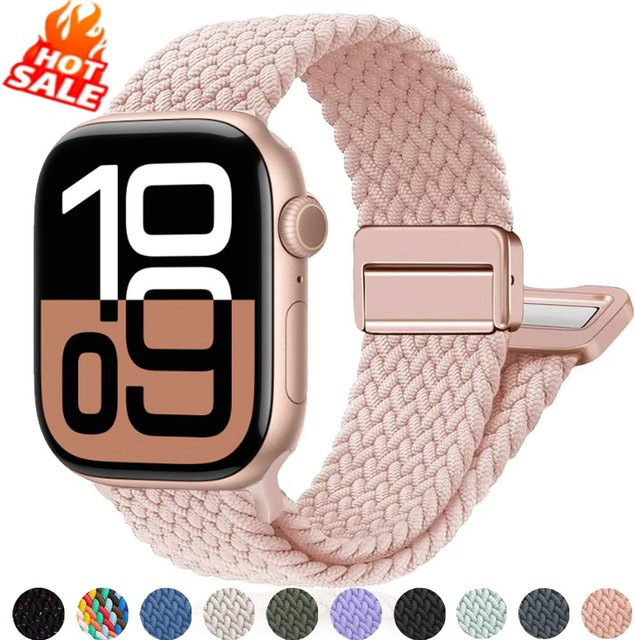 Geflochtenes Solo-Armband für Apple Watch, Nylon, Bunt, Unisex - Bild 1
