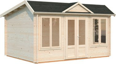 Palmako Gartenhaus Claudia Pent aus Fichte in Braun mit Fußboden und Montage-Set, B/T/H: 440 x 346 x 249 cm - Bild 3
