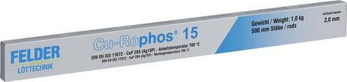 Felder Cu-Rophos 15 Lötzinn Stange CuP 284 in Silber, 1 kg, 2 mm - Bild 1