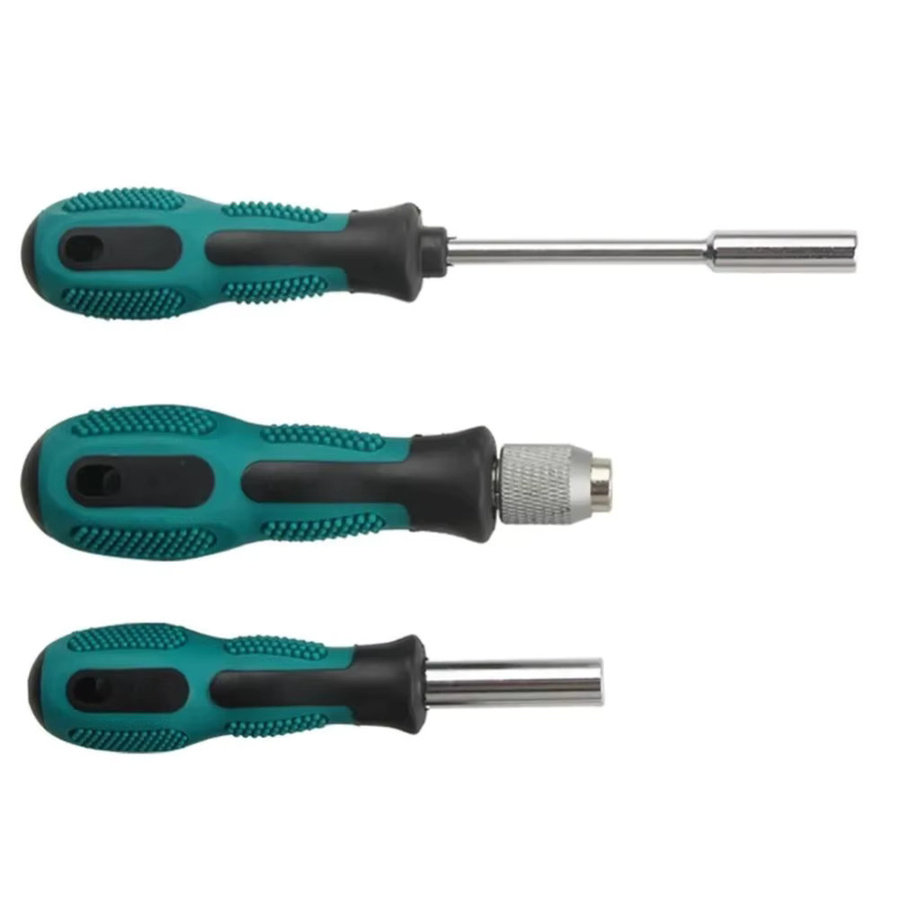 DAZZLEEX 3er-Set Schraubendreher-Griff mit rutschfester Verlängerung und 1/4 Zoll Sechskant-Bit-Halter, Mehrfarbig - Bild 6
