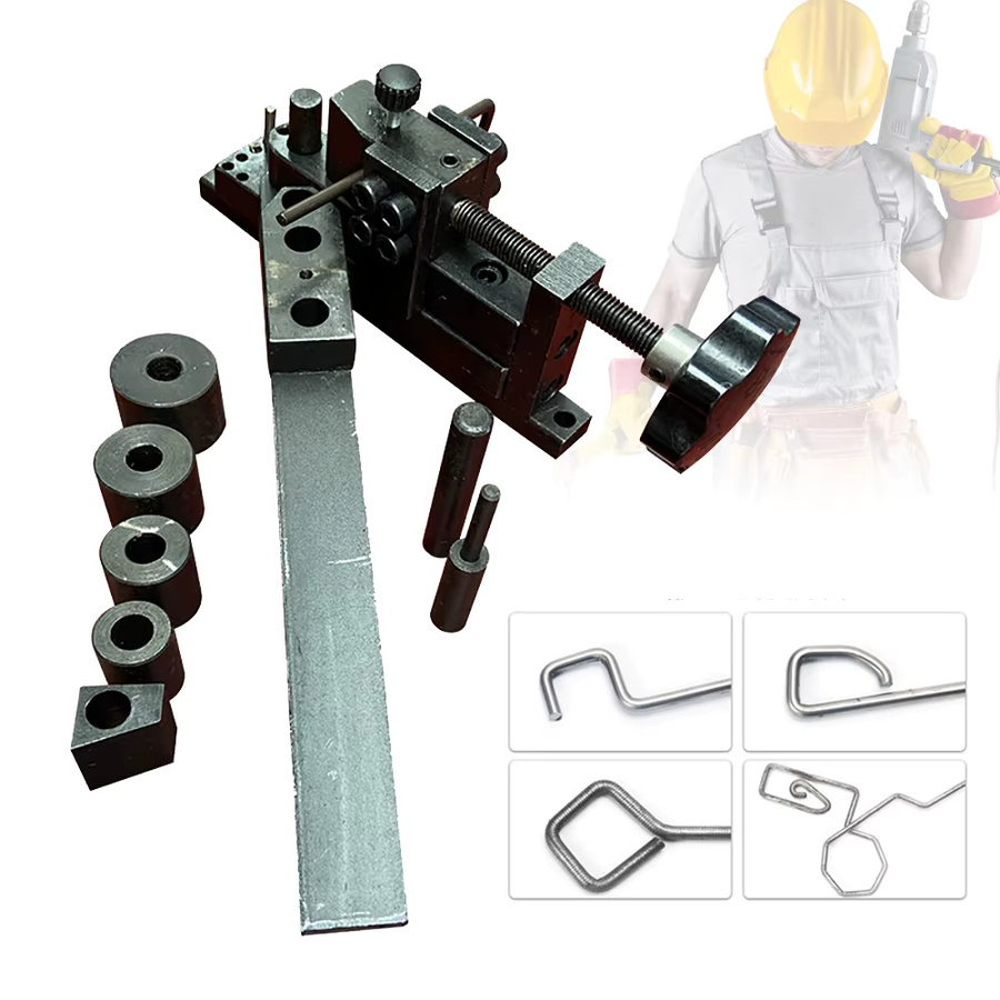 Manuelle Metallbiegermaschine von TOOL1SHOoo als Mini-Metallbiegewerkzeug für 12 mm Stahlstangen und Draht zur Metallbearbeitung - Bild 4