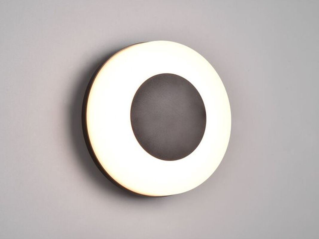 Reality Leuchten LED Außenwandleuchte Morena in Schwarz oder Weiß mit einstellbarer Lichtfarbe, Durchmesser: 25 cm - Bild 1