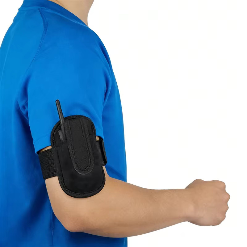 Schiedsrichter Kopfhörer Armband Tasche aus weichem Kunststoff in Schwarz für V6C und V4C Intercom Headsets - Bild 3
