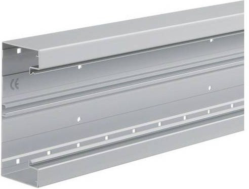 Hager Brüstungskanal Unterteil BRA651701BELN aus Aluminium in Silber, Länge: 200 cm, Breite: 17 cm - Bild 1