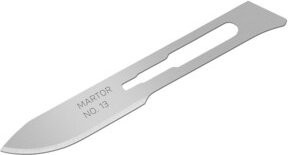 Martor Skalpellklinge Nr. 10 aus Edelstahl, 10 Stück, Silber - Bild 1